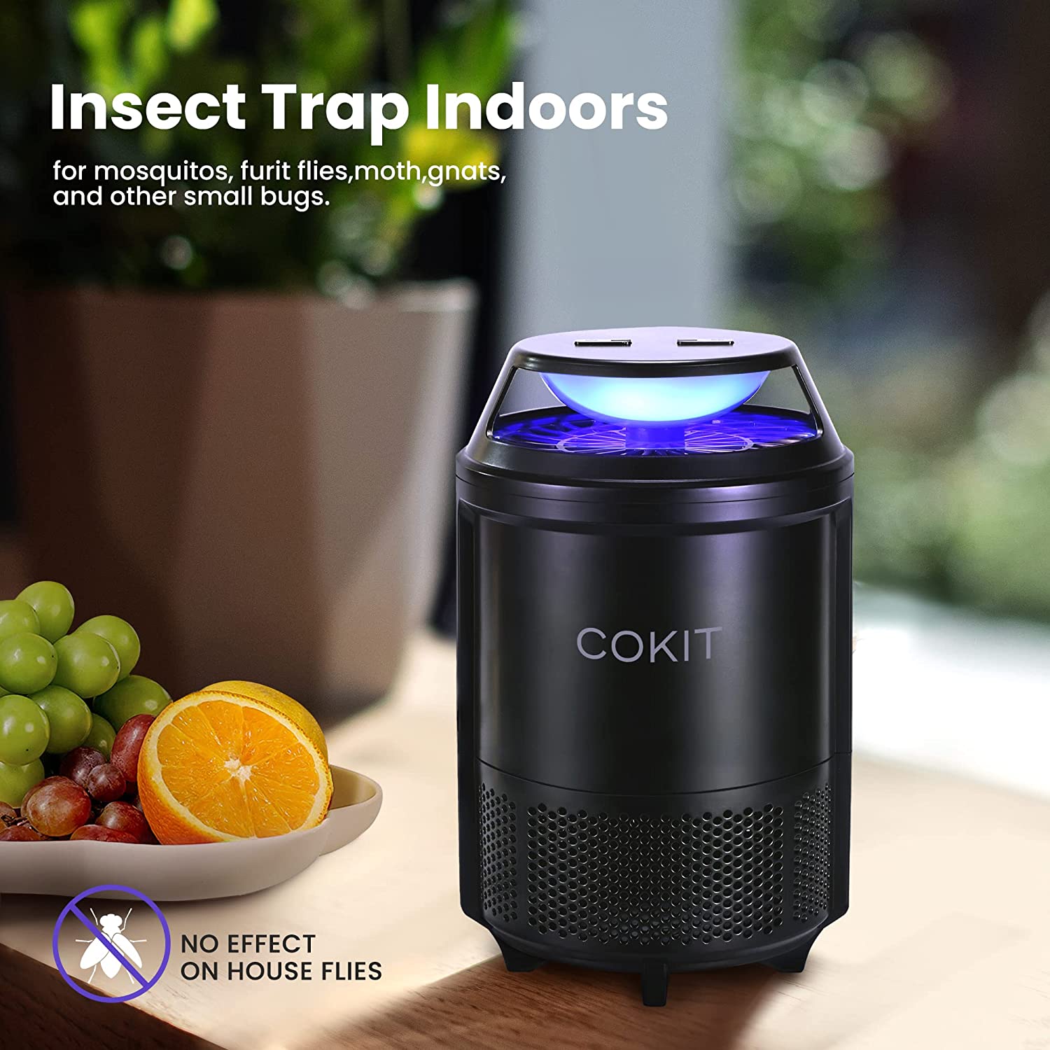 COKIT 2 Modes Insect Trap Indoors, Mosquitos & Bugs