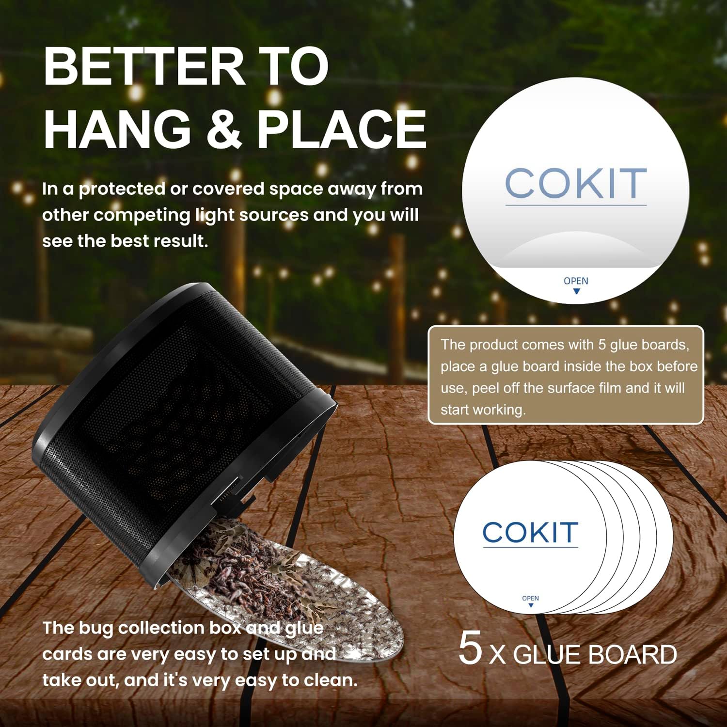 COKIT Large Mosquito & Flying Insect Trap Outdoor